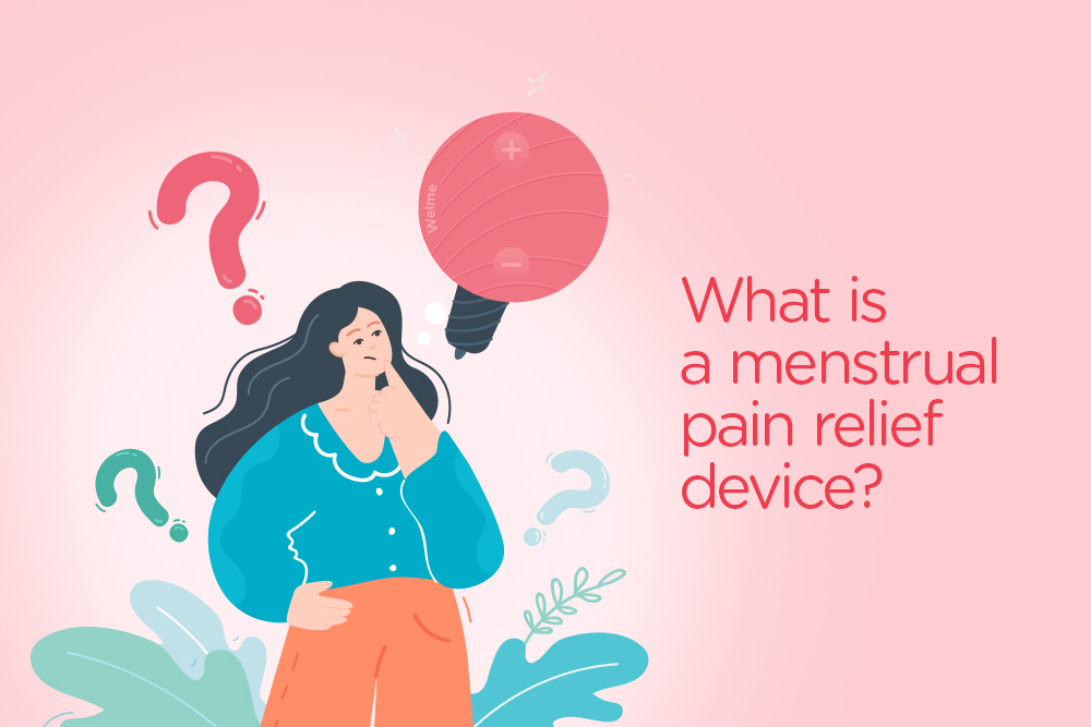 What is a menstrual pain relief device?